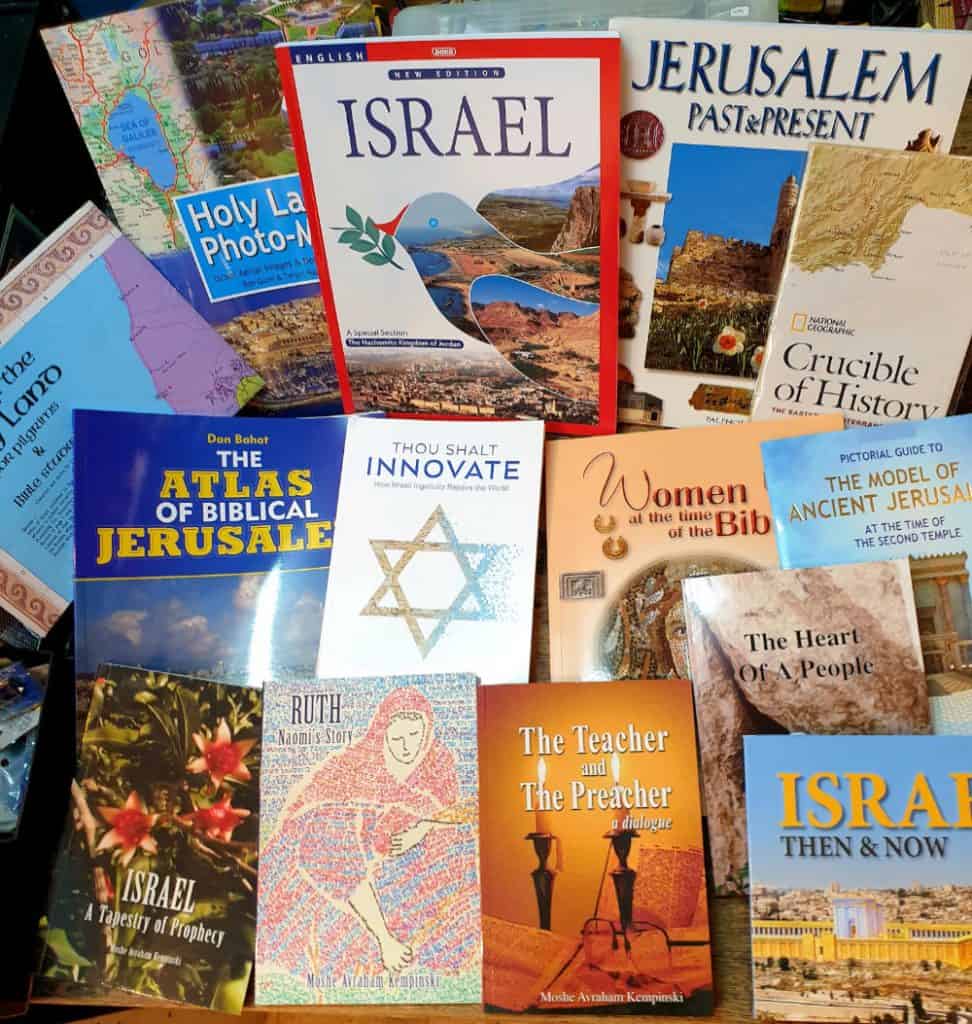 Books and Maps from Shorashim of the Old City